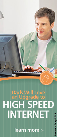 Dads love internet upgrade web banner